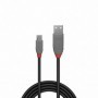 Lindy 36732 câble USB 1 m USB 2.0 USB A Micro-USB B Noir, Gris