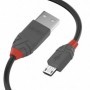 Lindy 36734 câble USB 3 m USB 2.0 USB A Micro-USB B Noir, Gris