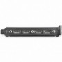 Startech.com Equerre USB 4 ports - Adaptateur de Slot 4 ports USB 2.0 A Femelle