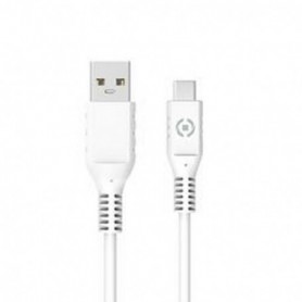 Câble USB-C vers USB Celly 1 m Blanc