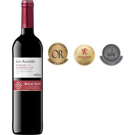 Les Accords de Roche Mazet Syrah & Marselan Pays d'Oc 24,99 €