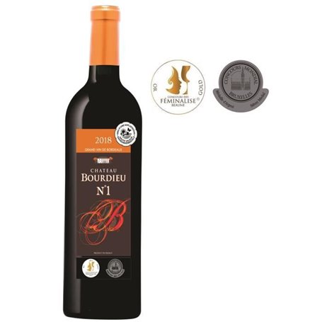 Château Bourdieu N°1 2018 Blaye Côtes de Bordeaux 28,99 €