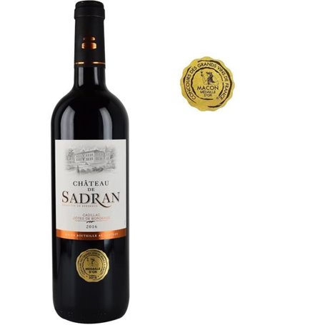 Château de Sadran 2016 Cadillac 22,99 €