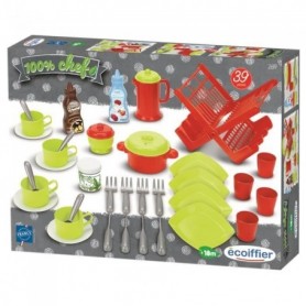 Ecoiffier CHEF 39 Accessoires de Cuisine - 100% Chef