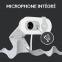Webcam - Full HD 1080p - LOGITECH - Brio 100 - Microphone intégré - Bl