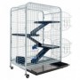 Cage Tyrol 205594 Rongeurs Avec des roues Plastique 64 x 44 x 93 cm