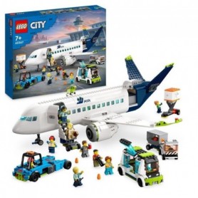 LEGO City 60367 L'Avion de Ligne. Jouet avec Bus de l'Aéroport. Remorq
