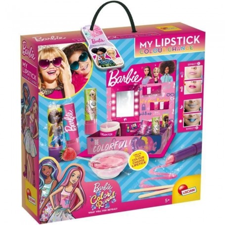 Kit pour créer du maquillage Barbie Studio Color Change Rouge à lèvres 15 Pièces