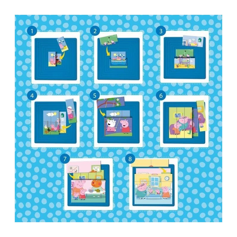 Image secondaire de 8 puzzles progressifs - Peppa Pig - avec boite auto-coorective - LISCI