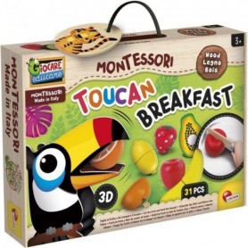 Toucan breakfast - jeu d'apprentissage en bois - basé sur la méthode M