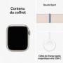 Apple Watch Series 9 GPS 41mm Boîtier Starlight Aluminium