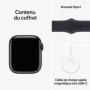 Apple Watch Series 9 GPS 41mm Boîtier Midnight Aluminium