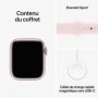 Apple Watch Series 9 GPS - 41mm - Boîtier Pink Aluminium - Bracelet Li