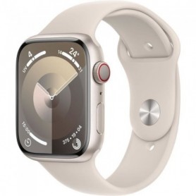 Apple Watch Series 9 GPS + Cellular 45mm Boîtier Starlight Aluminium