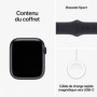 Apple Watch Series 9 GPS + Cellular 45mm Boîtier Midnight Aluminium