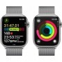 Apple Watch Series 9 GPS + Cellular 45mm Boîtier Acier Argent