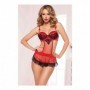 Ensemble de Lingerie Seven Til Midnight Rouge/Noir