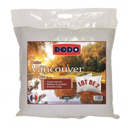 DODO Lot de 2 Oreillers VANCOUVER 60x60cm 84,99 €