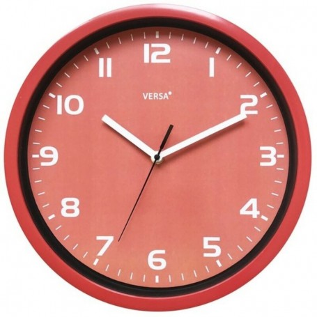 Horloge Murale (Ø 30 cm) Plastique Rouge