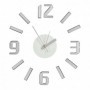 Horloge Murale Adhésif ABS Ø 35 cm Argenté