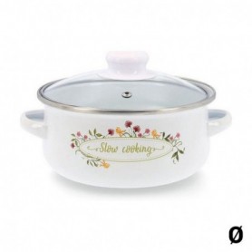 Casserole avec Couvercle en Verre Quid Memory Acier émaillé