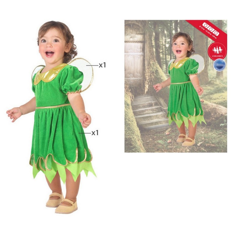 Image secondaire de Déguisement enfant Vert Fantaisie Fée (2 Pièces)