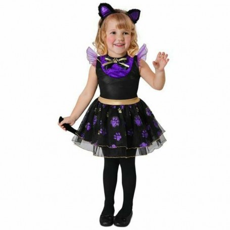 Déguisement pour Enfants My Other Me Noir Violet Chatte (3 Pièces) 3-4 Ans