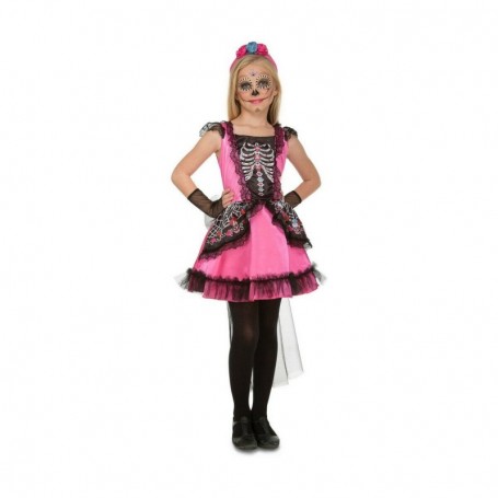 Déguisement pour Enfants My Other Me Noir Rose Catrina (3 Pièces)