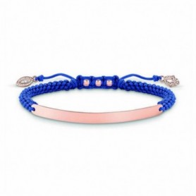 Bracelet Femme Thomas Sabo LBA0068-898-1 Bleu Or rose Argent 14,5-21 cm