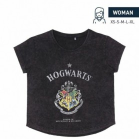 T-shirt à manches courtes femme Harry Potter Gris Gris foncé L