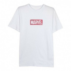 T-shirt à manches courtes homme Marvel Blanc Adultes M