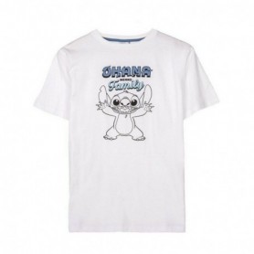 T-shirt à manches courtes homme Stitch Blanc XXL
