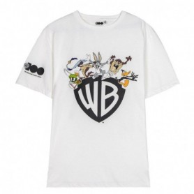 T-shirt à manches courtes homme Warner Bros Blanc Adultes unisexes M
