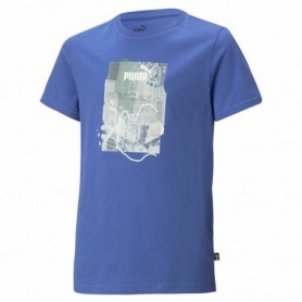 T-shirt à manches courtes enfant Puma Essentials+ Street Art Grap Bleu 9-10 Ans
