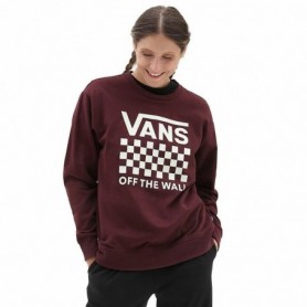 Sweat sans capuche femme Vans Lock Box Crew-B Bordeaux L