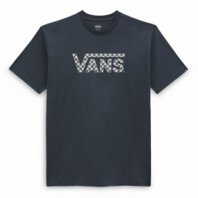 T shirt à manches courtes Vans Checkered  Bleu Homme XL
