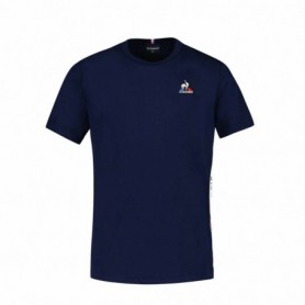 T-shirt à manches courtes enfant Le coq sportif N°1 Tricolore Bleu 12 ans