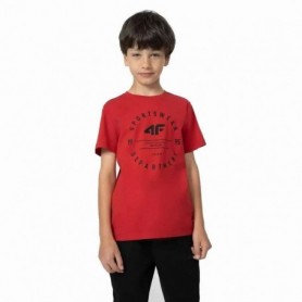 T-shirt à manches courtes enfant 4F M294  Rouge 8-9 Ans