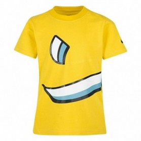 T shirt à manches courtes Nike Swoosh Knockou Jaune 5 ans