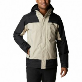 Veste pour adultes Columbia Electric Peak Noir Beige 2 en 1 Avec capuc L