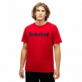T-shirt à manches courtes homme Timberland Kennebec Linear Rouge M