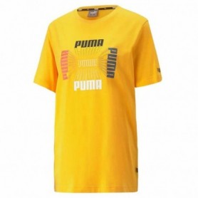 T-shirt à manches courtes homme Puma Essential Logo Repeat Graphic Jau M