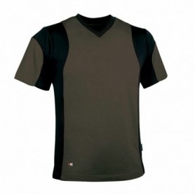 T-shirt à manches courtes unisex Cofra Java Marron XL