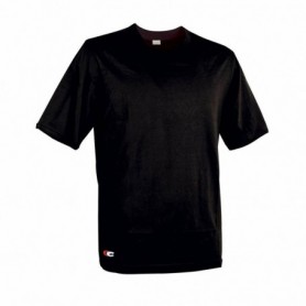 T-shirt à manches courtes unisex Cofra Zanzibar Noir 100 % coton M