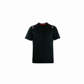 T shirt à manches courtes Sparco Tech Stretch Trenton Noir L