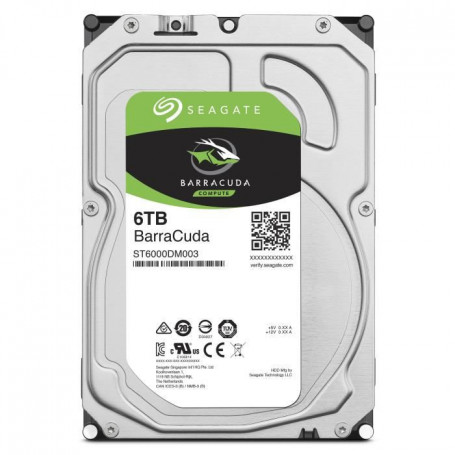 Seagate BarraCuda 6 To (ST6000DM003) 3,5" 5900 RPM 159,99 €