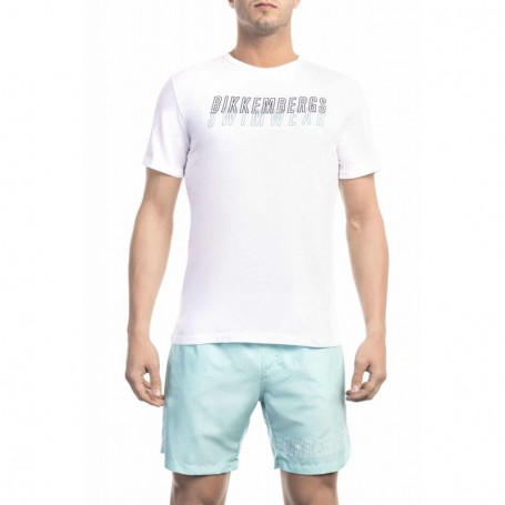 Bikkembergs Beachwear BKK1MTS01 Blanc Taille S Homme