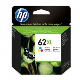 HP 62XL Cartouche d'encre trois couleurs grande capacité authentique (