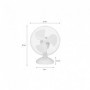 Ventilateur de table OCEANIC - 30W - Diametre 23 cm - 2 vitesses - Osc
