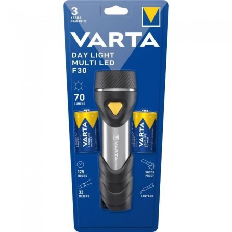 Varta Day Light Multi LED F30 Noir, Argent, Jaune Lampe torche